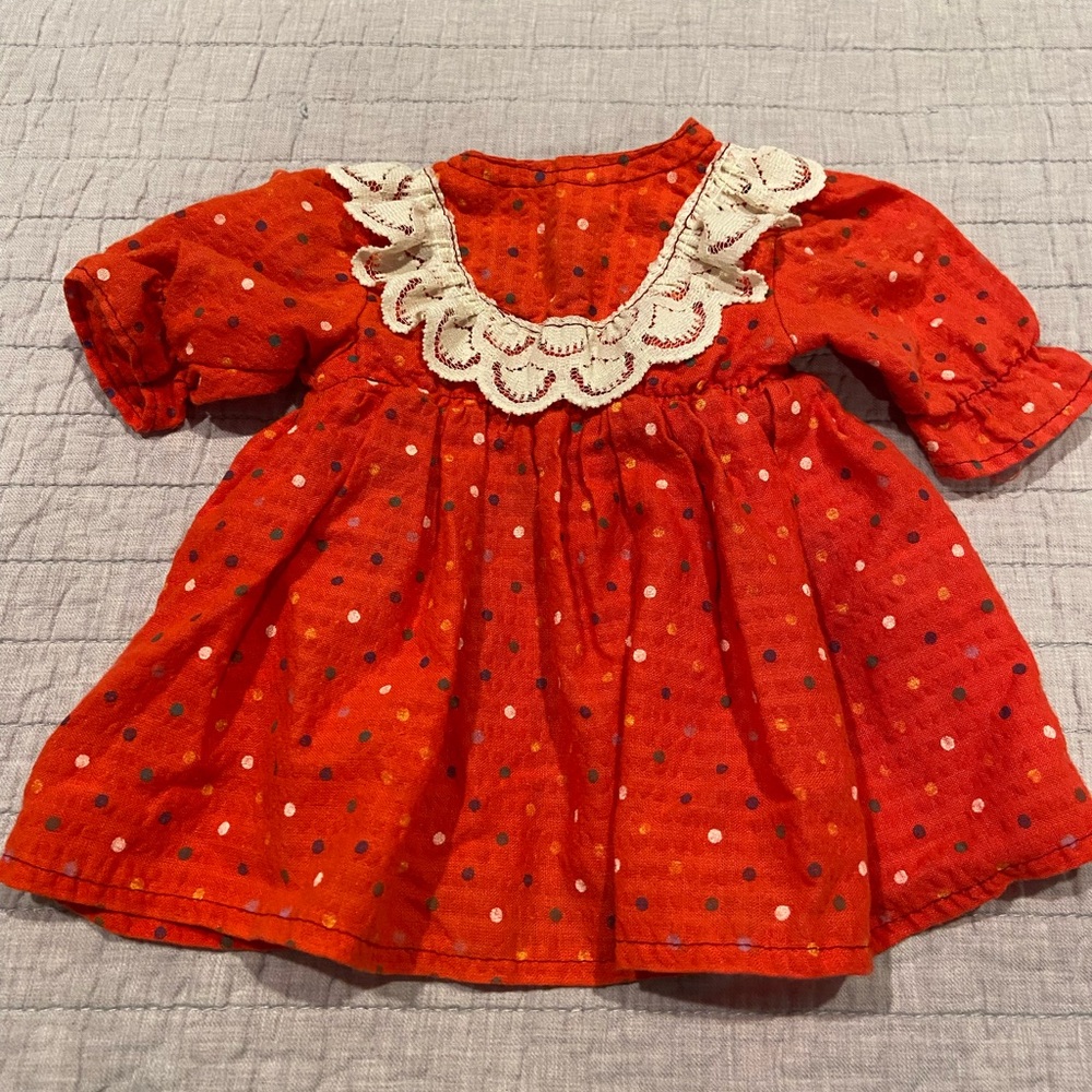 Handmade Vintage Doll Dress – Fisher Price “My Friend” Style – Unfinished